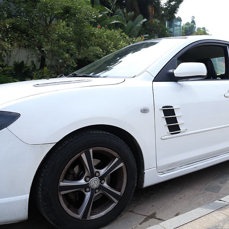 Car Shark Gill Simulated Side Vent Engine Hood Decorative Air Intake Fake Vent Sticker Modification Accessories
