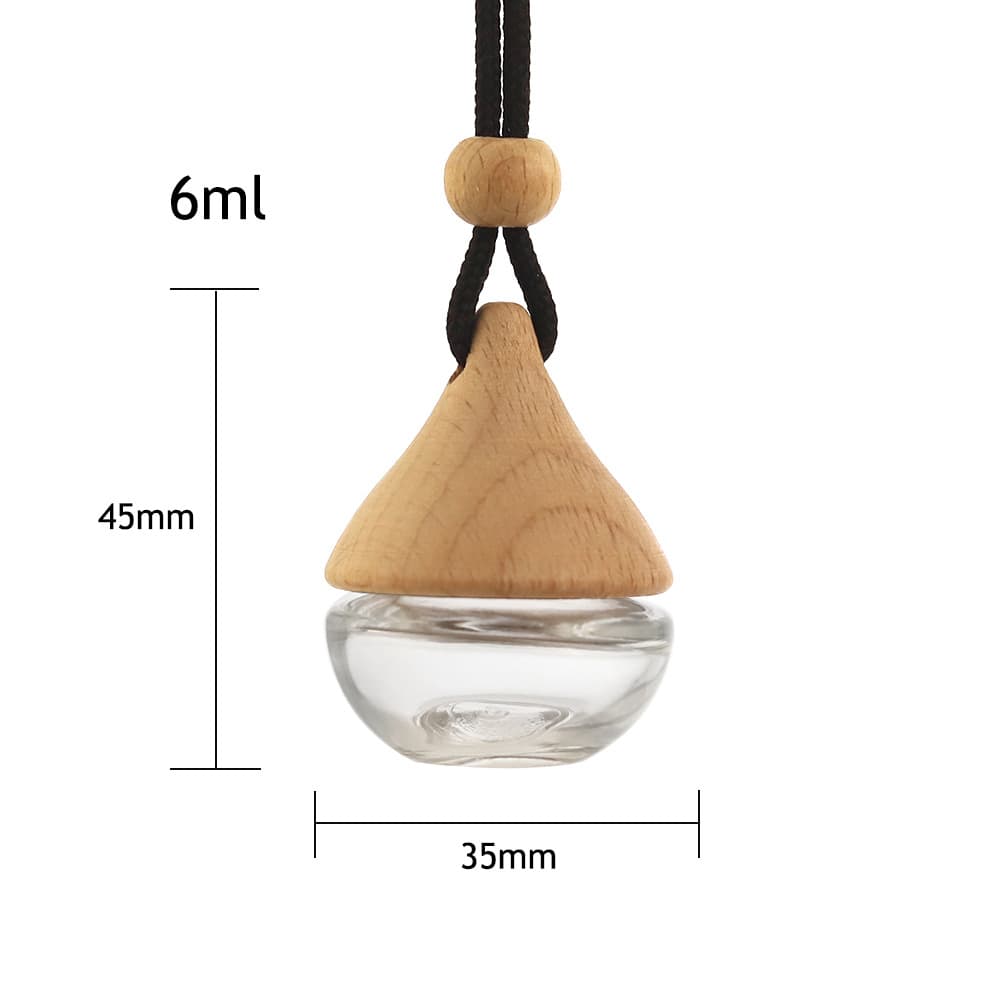 Car Aromatherapy Bottle Essential Oil Refill Bottle Transparent Glass Empty Bottle Nail Polish Bottle Perfume Sample Bottle