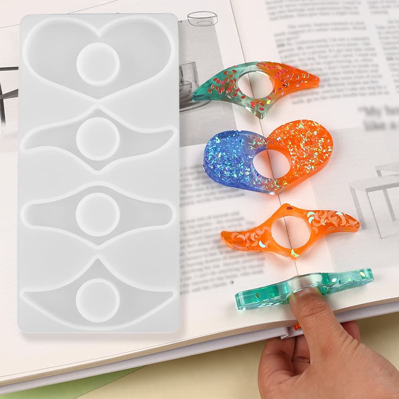 Resin Thumb Page Holder Making Mold Portable Thumb Book Clip Mold One-Hand Reading Clip Making
