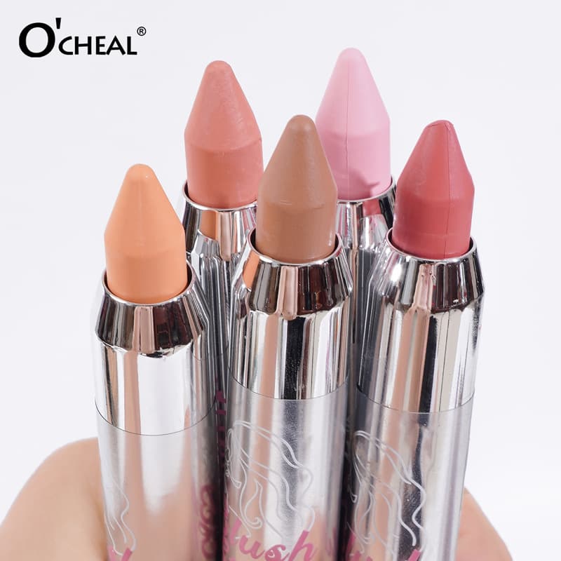 Foreign Trade OCHEAL Radiant Glow Blush Stick Contour Matte Waterproof Sweat-Resistant Lip Cheek Eye Three-in-One Smoky Blush Pen