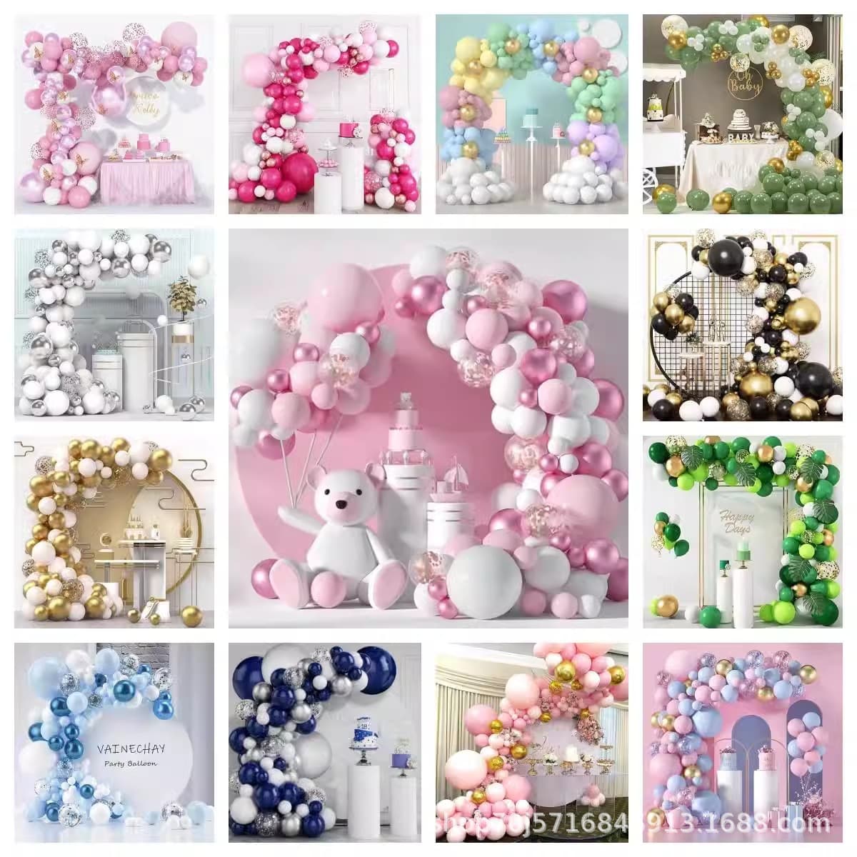 Macaron Balloon Set for Scene Decoration Balloon Arch Wedding Birthday Party Decoration Store Balloon Chain Kit