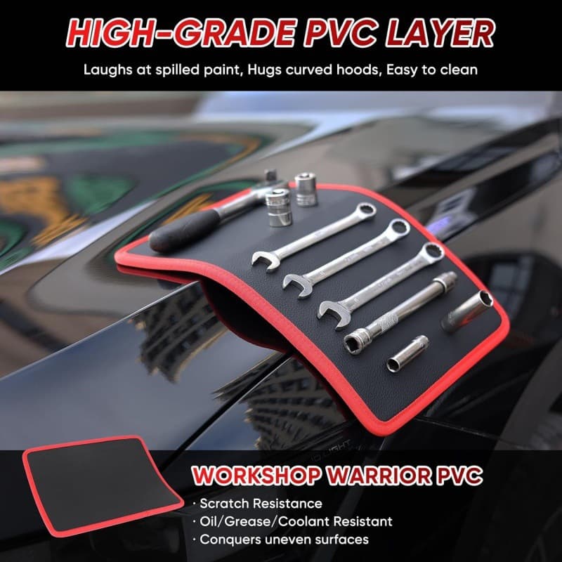 Cross-border Magnetic Tool Mat High-Performance Magnetic Tool Organizer Mat 3-Piece Set Magnet Tool Leather Pad