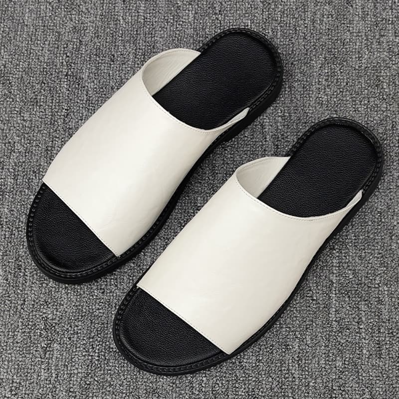 Men's Sandals 2025 New Summer Men's Shoes 47 Personalized Leather Beach Shoes Casual Roman Vietnamese Sandals Men 48