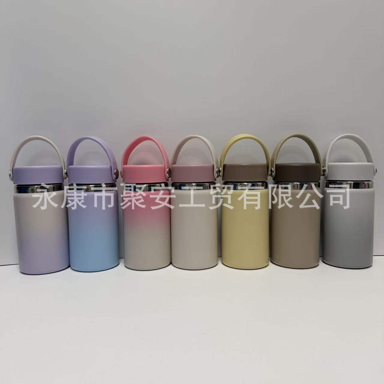 Cross-border HF same style 304 stainless steel water cup outdoor sports kettle portable space bottle double drinking straw thermos cup
