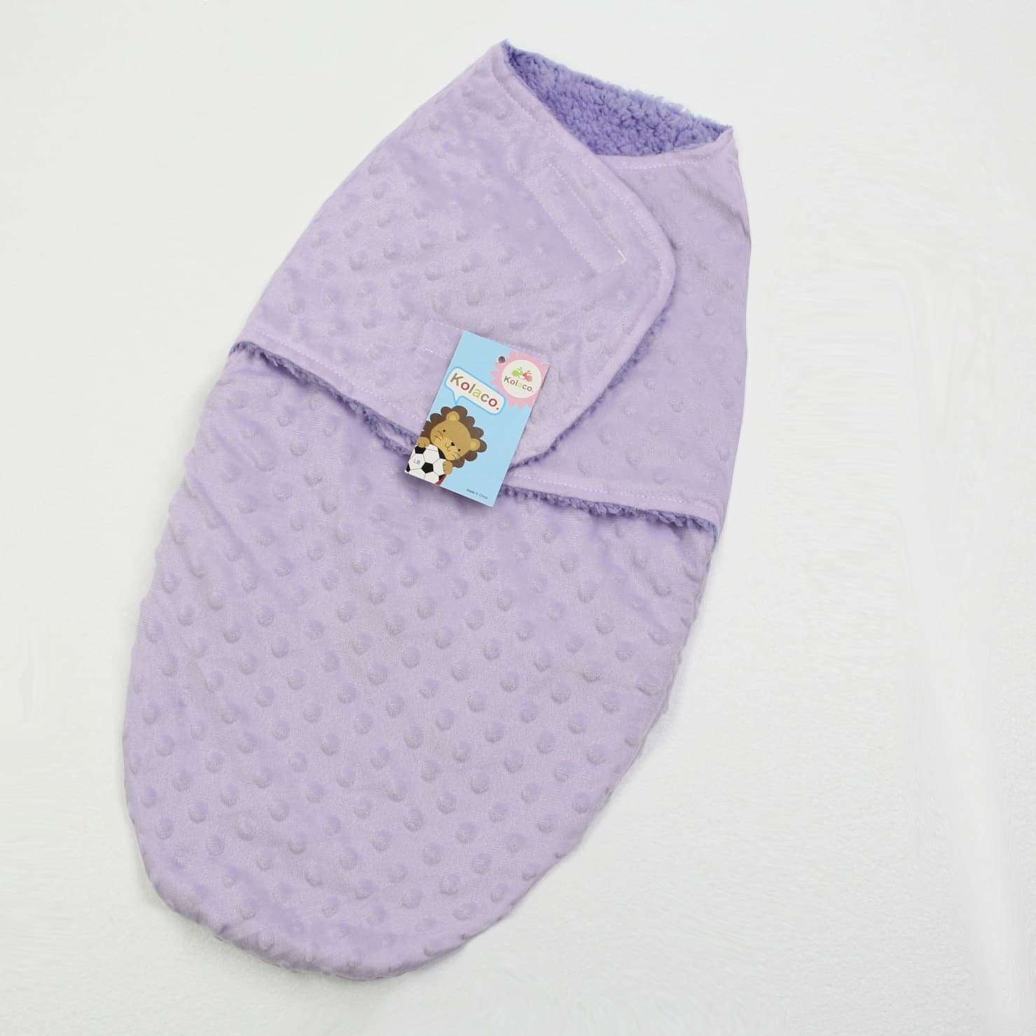 KOLACO Baby Bean Double Layer Swaddle Blanket, Newborn Anti-startle Swaddle, All-Season Anti-Kick Sleeping Bag