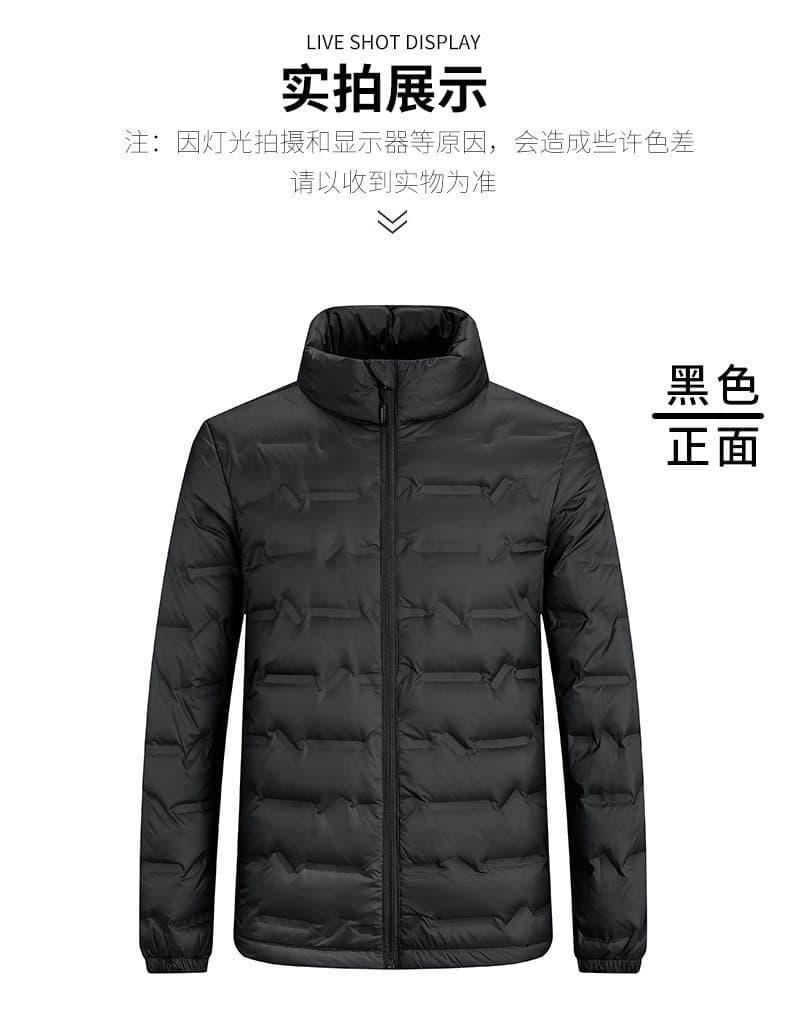 2025 New Autumn and Winter Men's Stand Collar Graphene Down Jacket Lightweight and Warm 80 White Duck Down Jacket Men's Trendy Brand