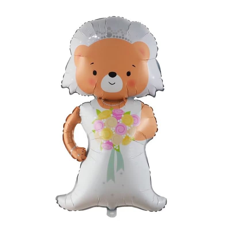 Clearance Cross-Border New Aluminum Film Balloon Bear Groom Bride Wedding Valentine's Day Decoration Birthday