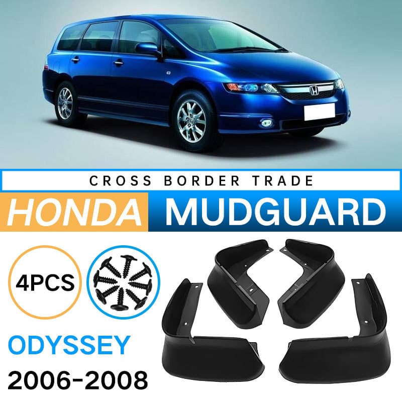 Soft Rubber Mudguards for Honda Odyssey 2006-2008 Car Roof Tiles Modification PP Plastic Black Color Special Vehicle Dedicated