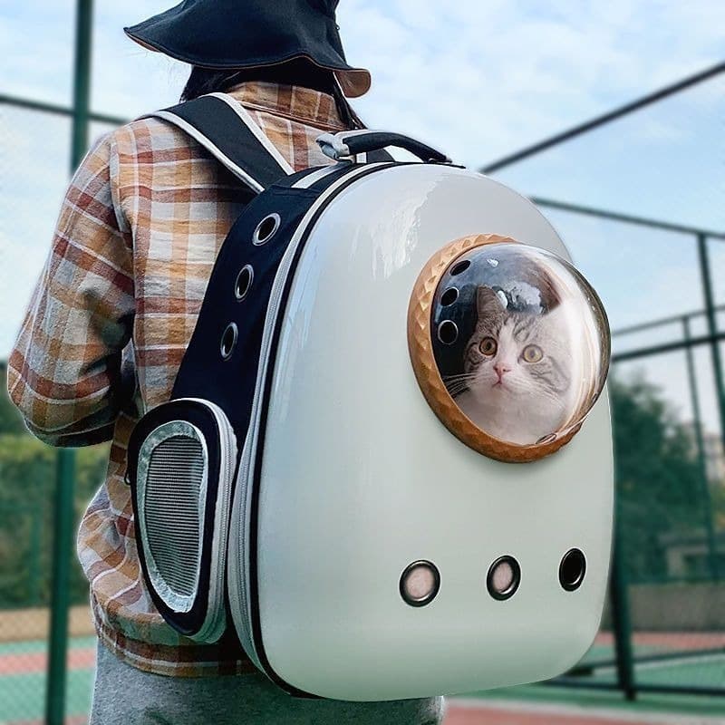 Large Capacity Pet Carrier Space Capsule Pet Backpack Cat Cage Cat Supplies Cat Bag Dog Outing Backpack