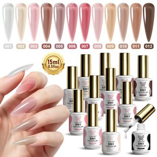 Cross-border 8-in-1 Builder Gel Extension Repair Liquid Nail Tip Glue Gel Compliant CPSR Nail Gel Builder Gel New