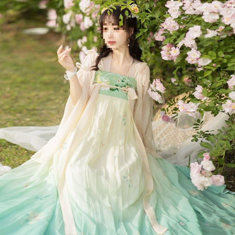 [Original] Hanfu Women Chinese Style Duijin High-Waist Ruqun Embroidery Daily Student Super Ethereal Spring/Summer/Autumn Style