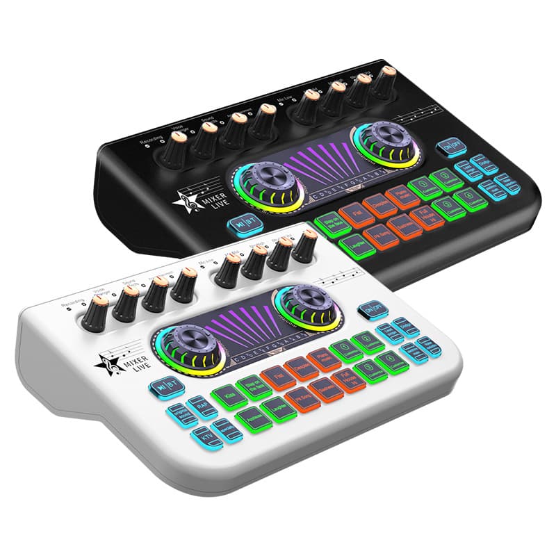 New X3 Sound Card Hot Selling Cross-Border Custom Sound Effects for Live Recording, Gaming, and Singing