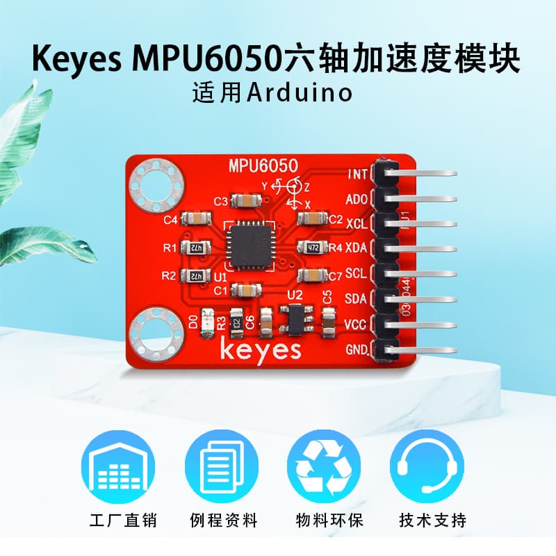 MPU6050 6-Axis Sensor Module 3D Angle 3-Axis Accelerometer Gyroscope for Arduino