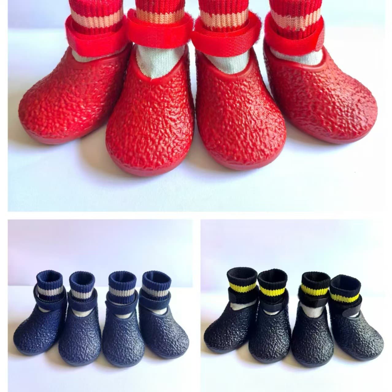 Dog Shoes for Small Dogs, Four-Season Pet Shoe Covers for Teddy, Bichon, Pomeranian, Breathable, Anti-Dirty, Anti-Slip, and Stay On When Going Out