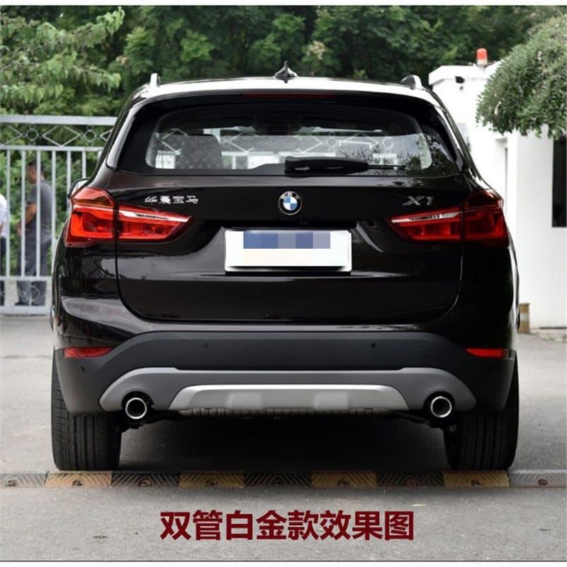 Stainless Steel Exhaust Tailpipe Cover Muffler for 2016-2020 BMW X1