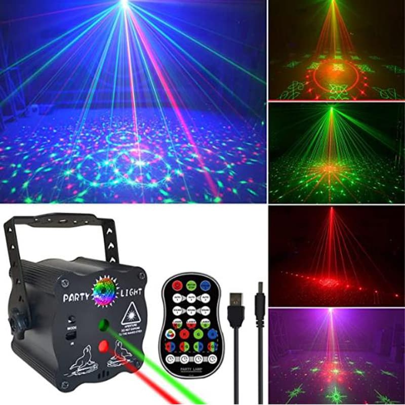 Cross-border spot LED laser lights, holiday home entertainment party flash lights, disco stage lights, laser atmosphere