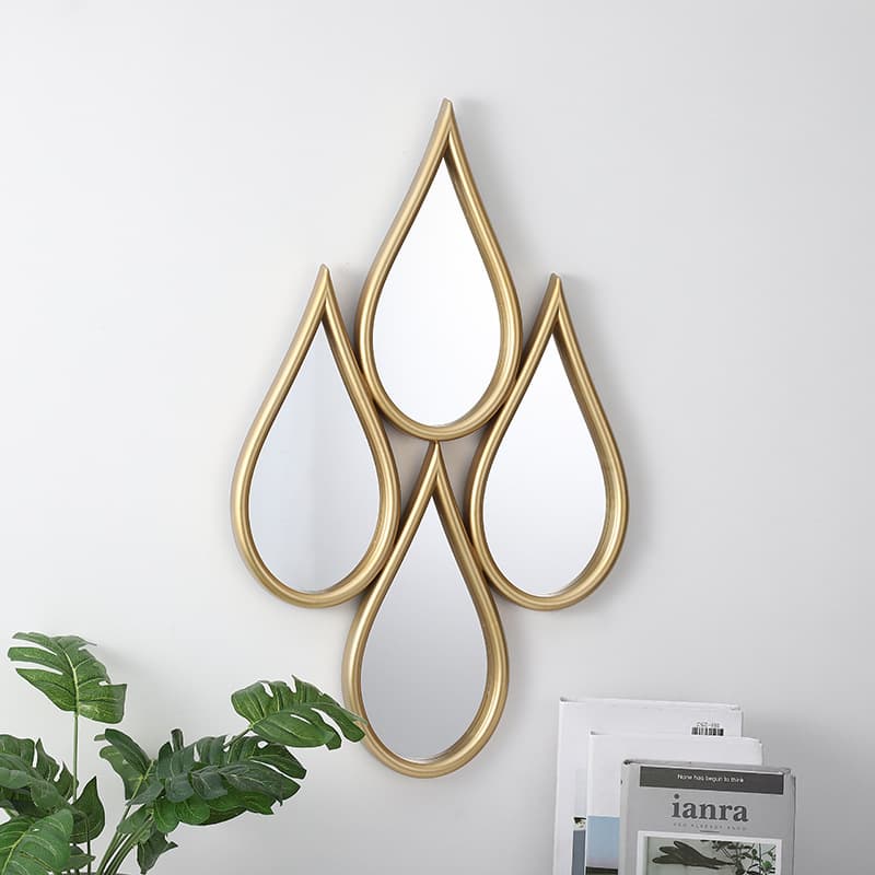 European Style Framed Bathroom Wall Mirror Nordic Modern Minimalist Bedroom Dressing Mirror Bathroom Mirror
