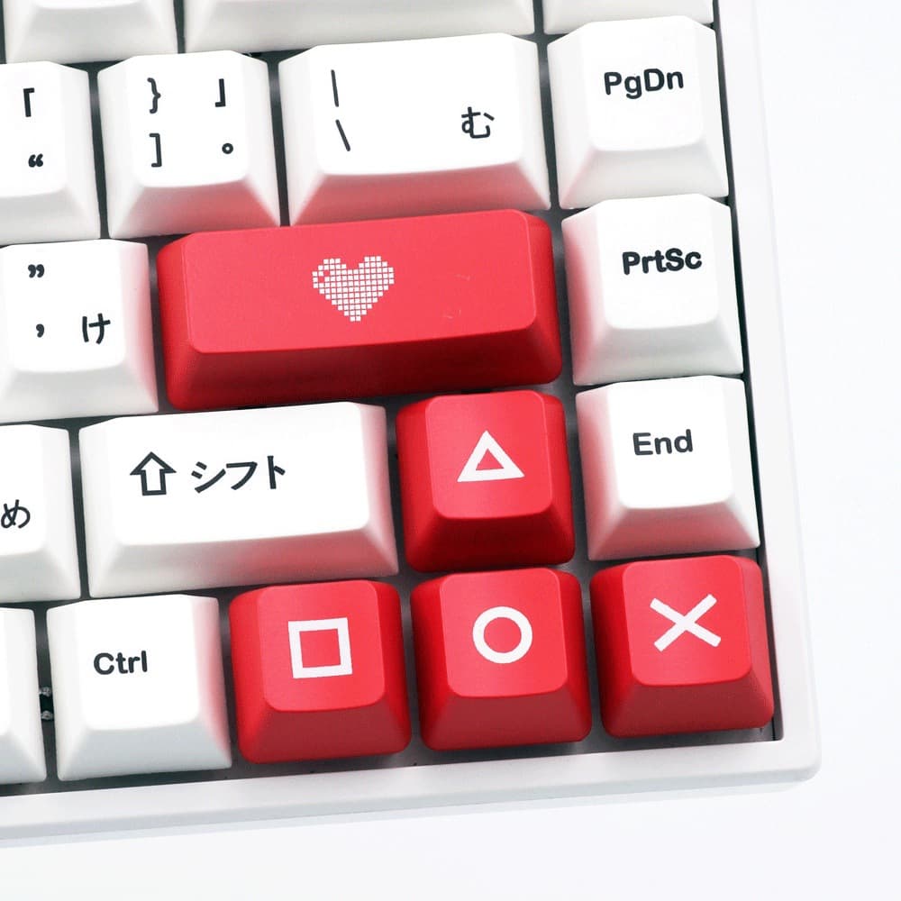PSP Direction Key Custom Keycaps Translucent Heat Sublimation Process Compatible with MX Switch Mechanical Keyboard