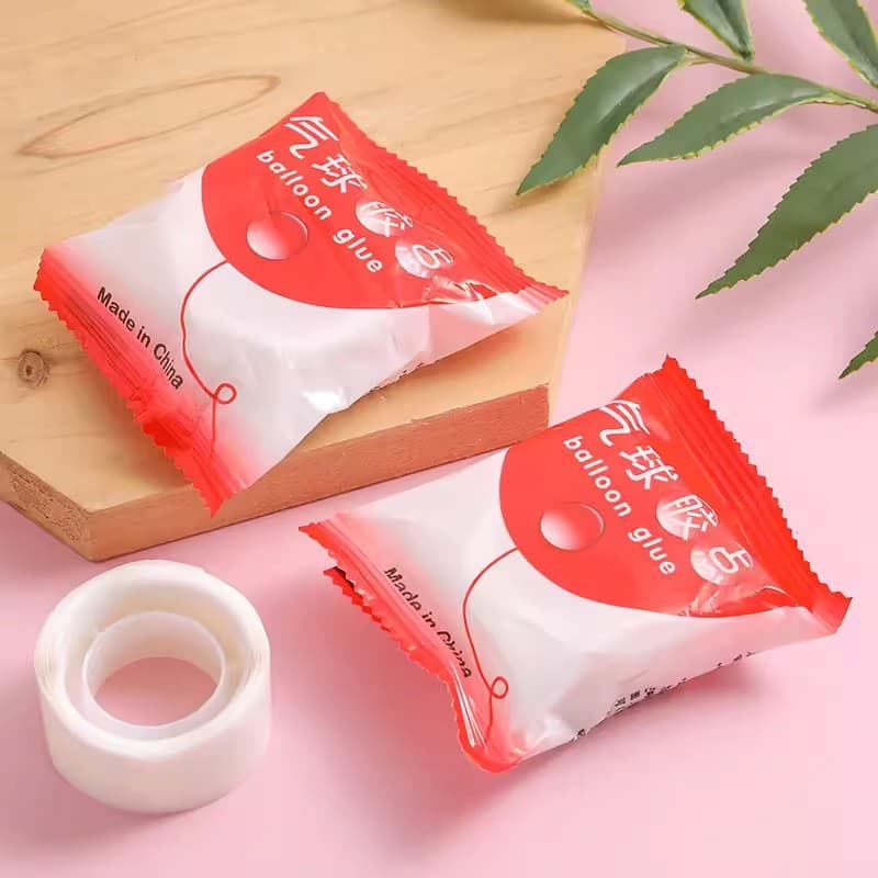 Balloon Adhesive Dots 100 Points Transparent No-Trace Glue Tape for Wedding Birthday Decoration Super Sticky Balloon Tape Won't Damage Walls