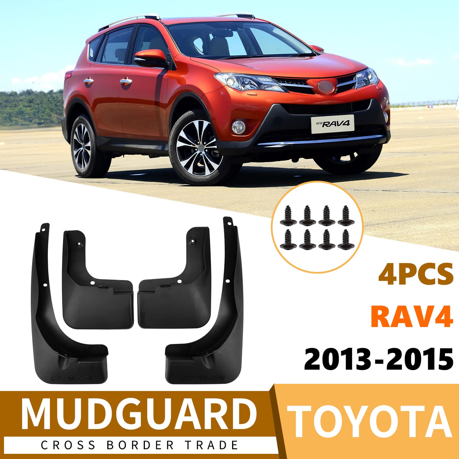 Fender Mud Flaps for Toyota RAV4 2013-2015 Car Tire Mudguards Cross-border Modification