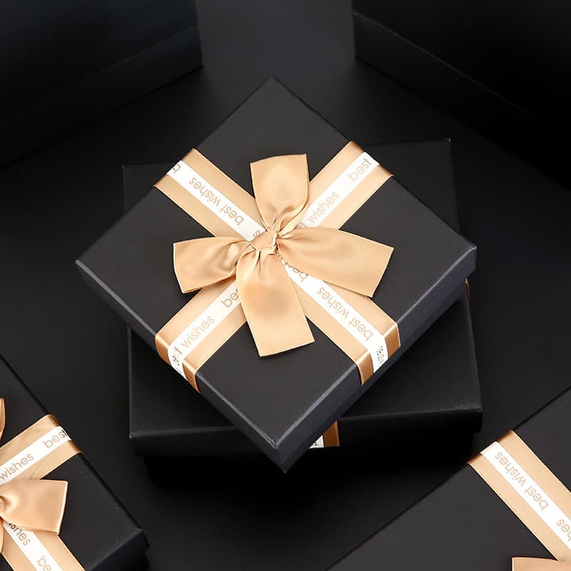 Black Gift Box Empty Box Valentine's Day Practical Premium Light Luxury Gift Box Birthday Gift Box Packaging Box Paper Box