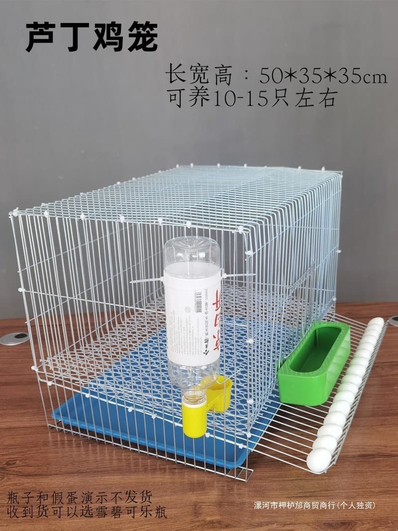 Galvanized Wire Automatic Drinking Quail Cage for Laying Eggs, Small Quail Cage, Dense Breeding Cage for Home Farming