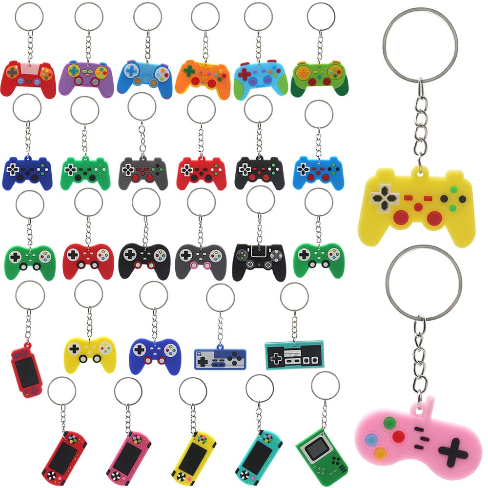 Game console handle keychain creative mini pendant cross-border popular silicone toy keychain