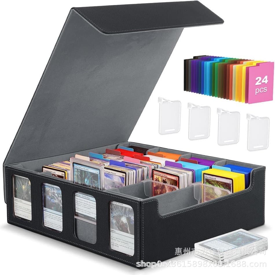 Four rows of magnets 300+ window opening storage card box dice drawer box vertical box horizontal box 100+ combination retro