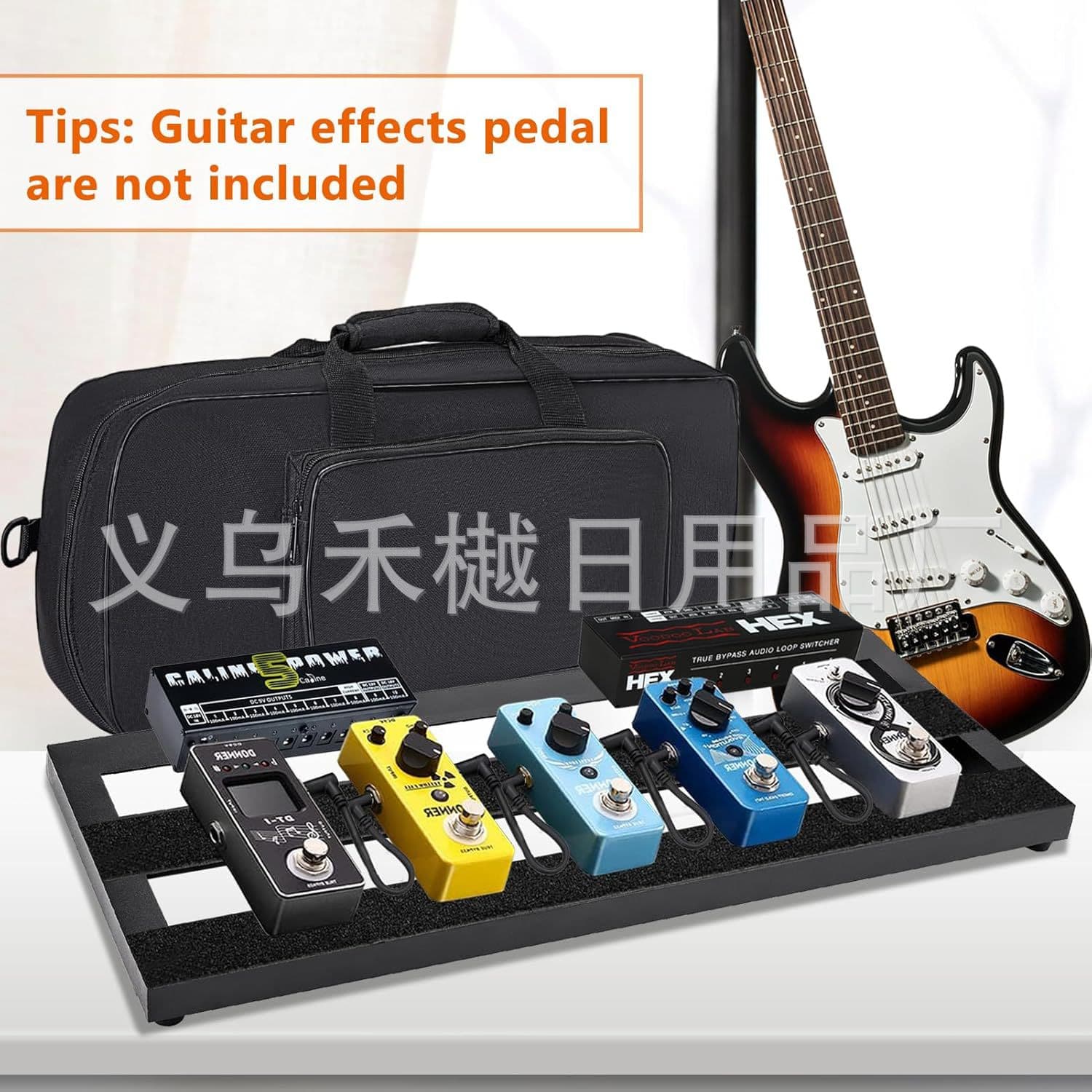 Medium Guitar Pedal Bag Guitar Pedal Cable Bag Electric Guitar Single Effect Pedal Hollow Bag Pedal Bag