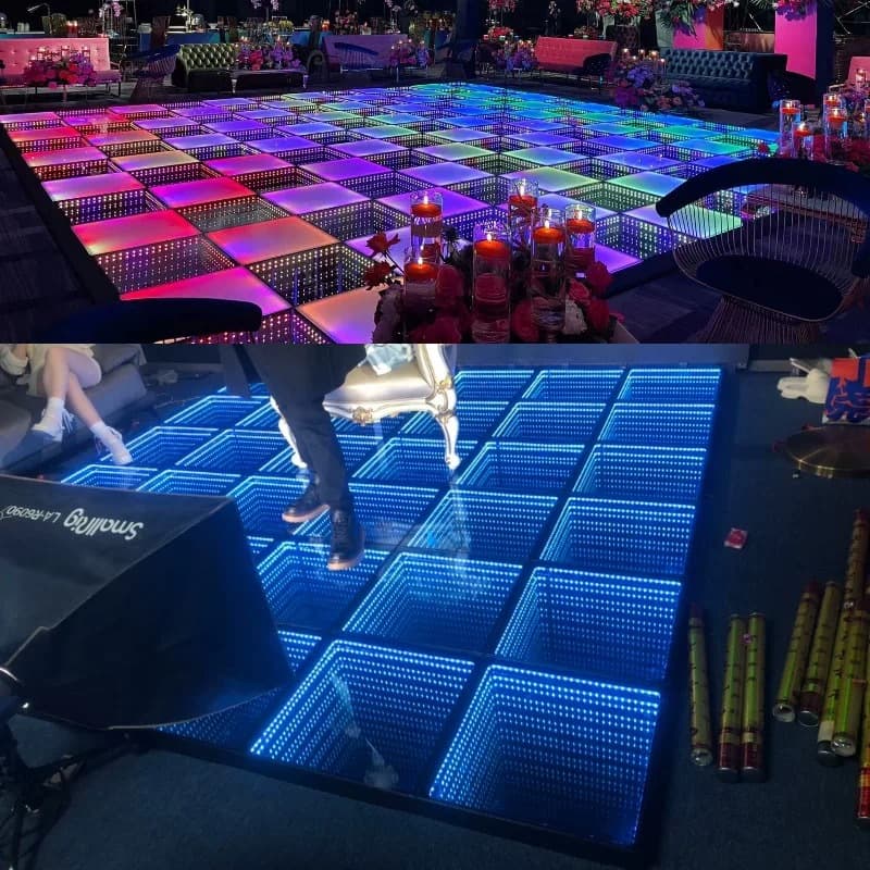 Tempered Abyss Mirror Customized Thousand Layer Mirror Neon Sign Mall Bar Ktv Stage Full Color External Control Waterproof