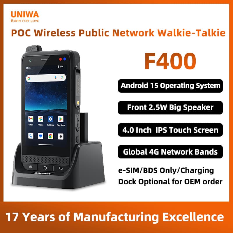 New Cross-Border 4-Inch Wireless Walkie-Talkie Global 4G Waterproof SOS Long-Range POC Public Network Zello Walkie-Talkie