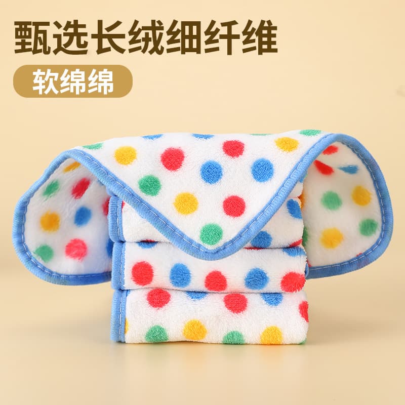 Dot-patterned kitchen cleaning cloths, oil-resistant, absorbent, lint-free household scouring pads for dishwashing.