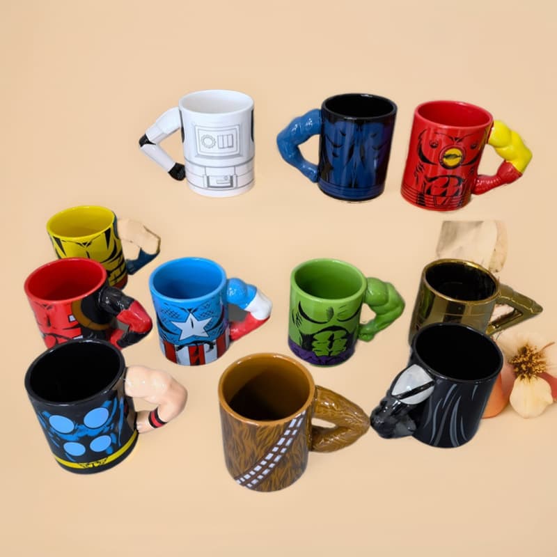 Muscle Arm Mug Shaped Mug Ceramic Mug Home Use Personalized Ceramic Mug Fashion Arm Handle Mug