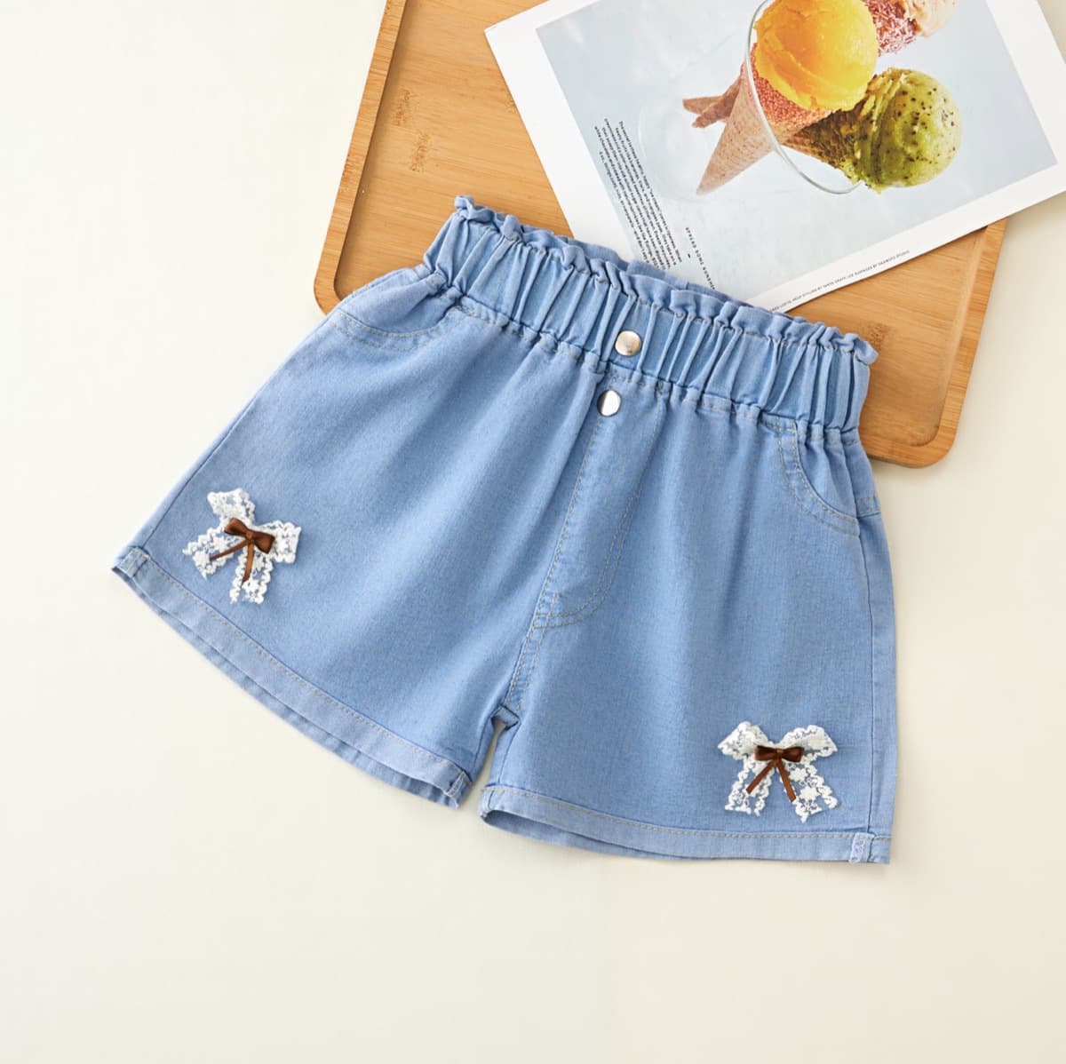 Girls' Shorts Summer 2026 New Style Thin Medium Large Children Loose Baby Casual Wear Girls' Denim Shorts