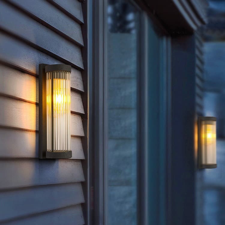 Solar Vintage Wall Light, Waterproof Outdoor Courtyard/Balcony Lighting for Villa/Terrace