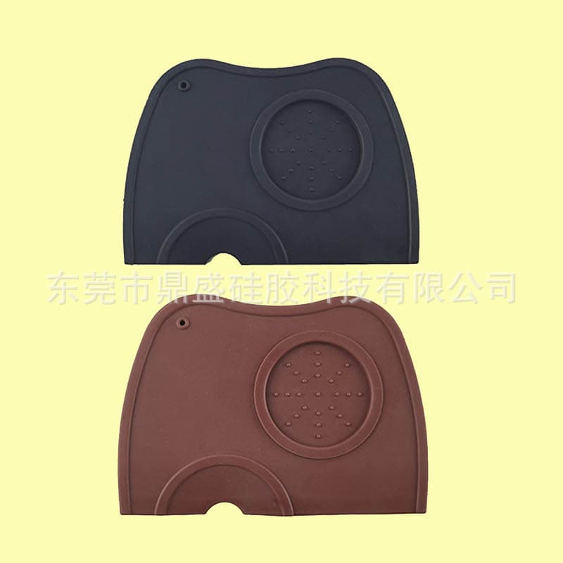 Cross-Border Best-Selling Silicone Coffee Grinding Mat Non-Slip Silicone Tamping Mat Barista Tamper Mat Waterproof Pad