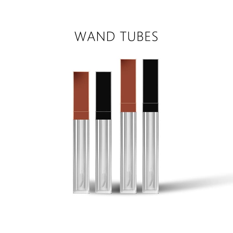 5ML7ml rose gold square lip glaze tube lip gloss tube lipstick tube empty tube printable LOGO ready-made makeup