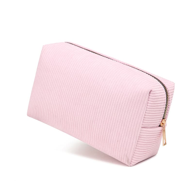 Simple corduroy cosmetic bag large capacity ins style portable storage bag women's travel cosmetic storage bag on behalf of