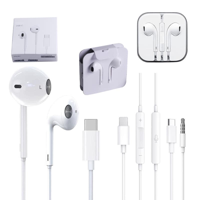 USB-C Lightning Wired Earphone with Microphone, Compatible with iPhone 15