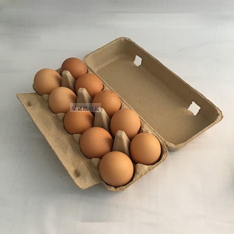 10-count pulp egg boxes, shockproof free-range egg trays, disposable biodegradable egg trays, pulp packaging boxes and trays