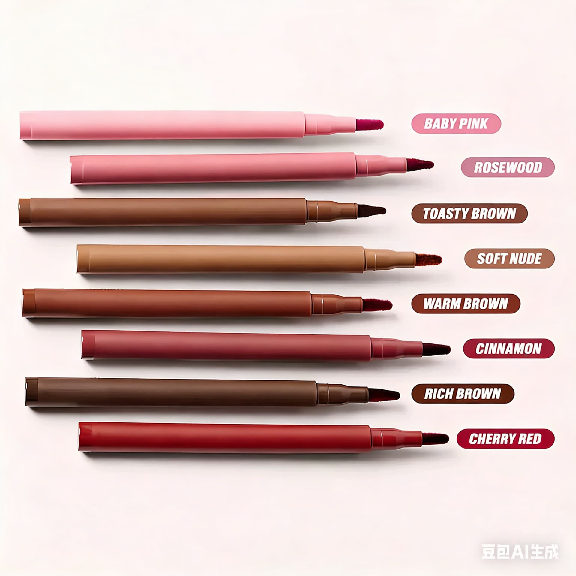 Cross-border Spot HUDA New Product Beauty Lip Liner Lip Shaping Lip Liner Dye Non-Stick Cup Does Not Fade