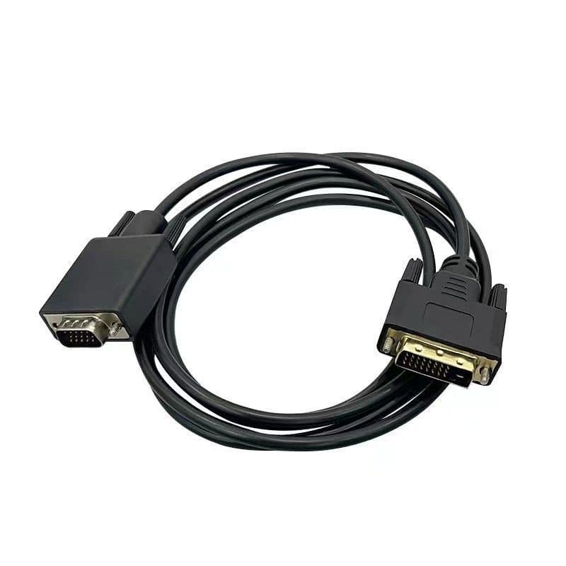 DVI to VGA Adapter Cable 24+1 Male to Male for Computer Host, Laptop to TV Monitor Projector Converter