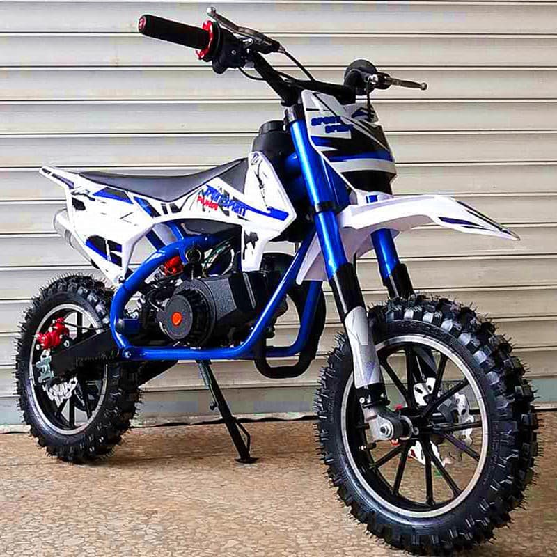 Kids Gasoline Motorcycle 49CC Displacement Electric Start Off-Road Bike Boys Mountain Racing ATV All-Terrain