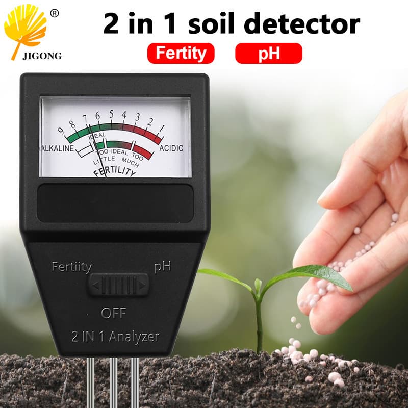 2-in-1 Soil Fertility Tester PH Flower Gardening Detection Meter Soil Moisture Meter Gardening Plant Testing Pen