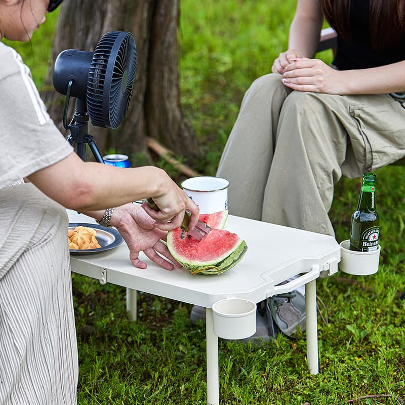 Outdoor folding table, portable all-in-one table for camping and picnics, outdoor cooking equipment, simple small table for street vendors and night markets.