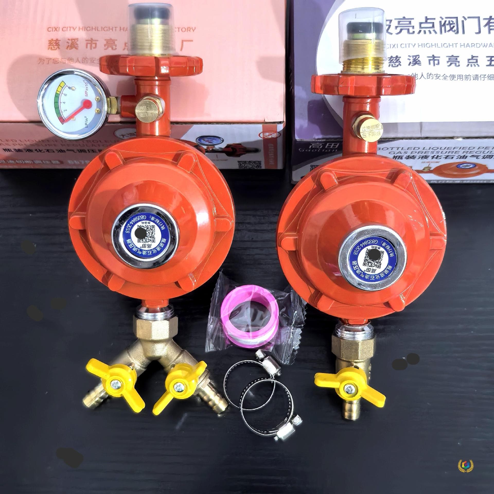 ✅ New National Standard Commercial Gas 1.2 Flow Low-Pressure Valve, Gas Cylinder Regulator, Gas Valve, LPG Dual-Outlet Valve