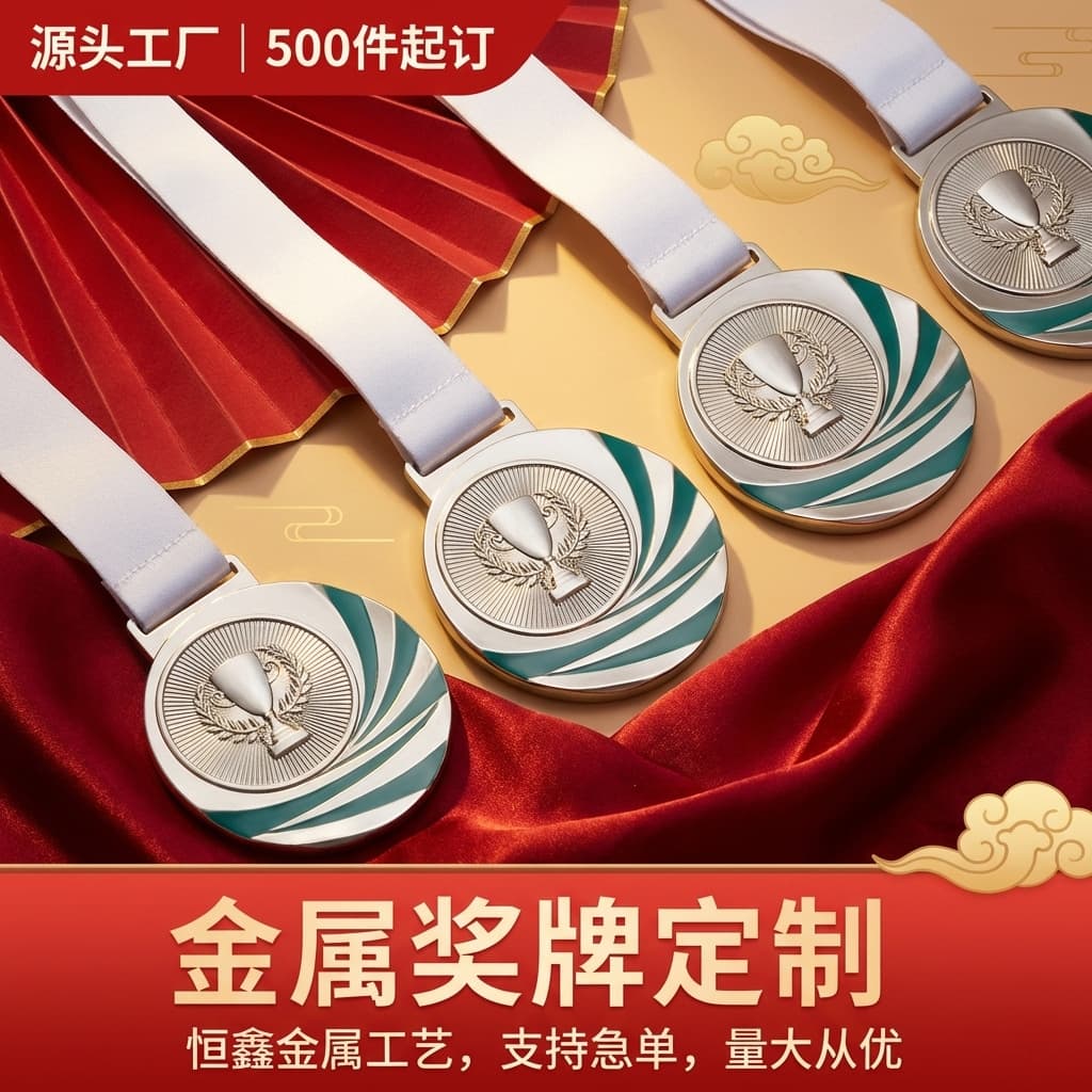 Metal medal custom marathon medal gold, silver and bronze medal games competition honor commemorative medal hero medal