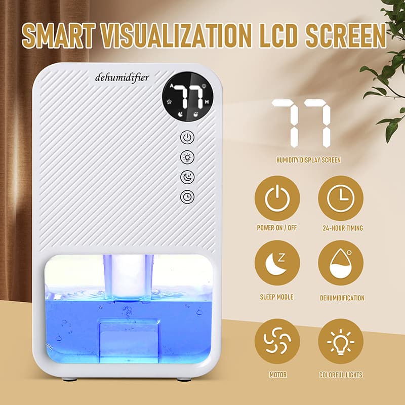 Factory Direct Dehumidifier for Home Bedroom, Quiet Compact Moisture Absorber, Amazon Best Seller, Energy Saving
