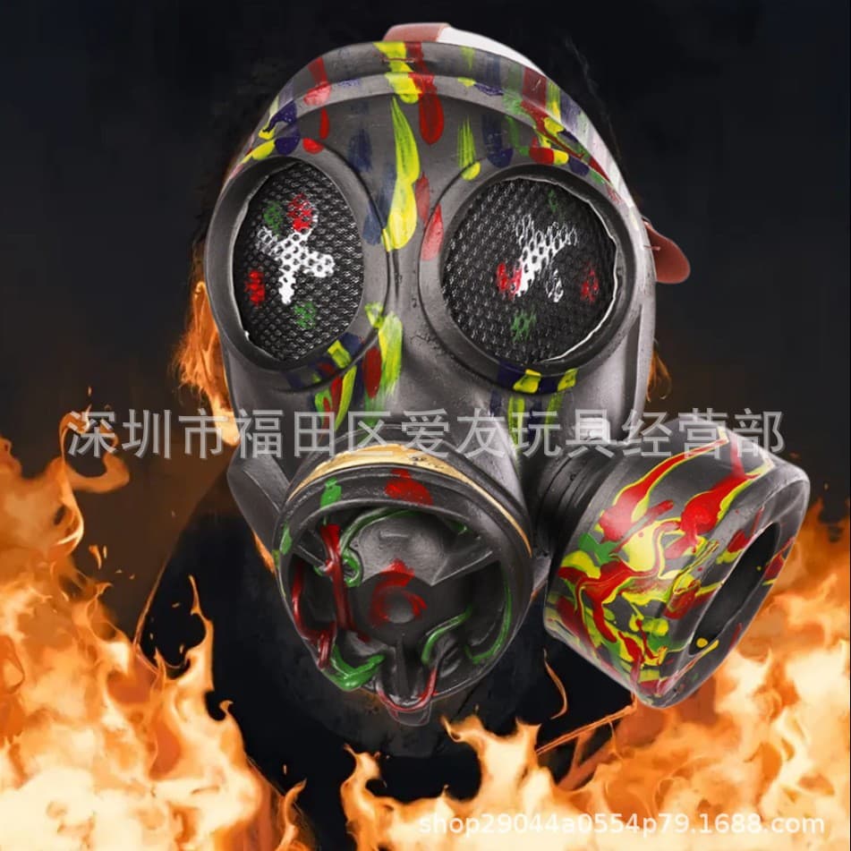 Halloween Mask Latex Steampunk Gas Mask Ghost Festival Carnival Party Prop Decoration Headpiece Cross-Border