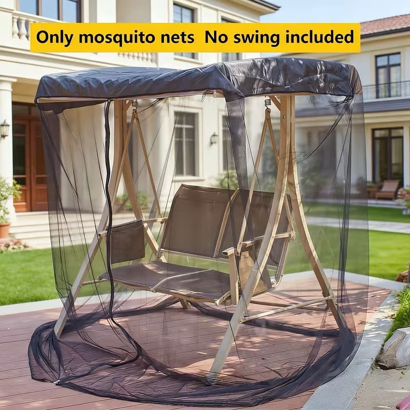 Outdoor Swing Mosquito Net, Patio Rocking Chair Mosquito Protection Net, Terrace Swing Chair Insect Net, Garden Shade Net Mosquito Net